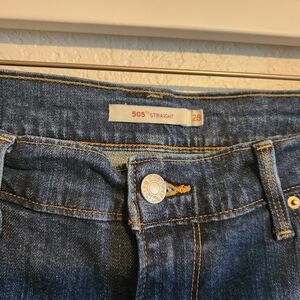 Levi's 505 straight leg jeans